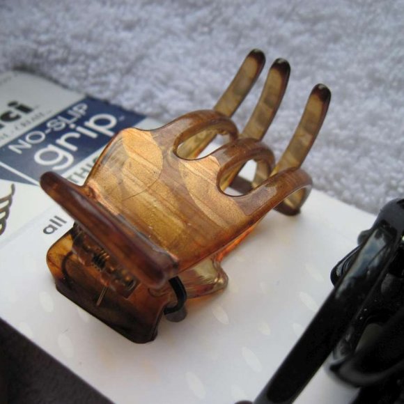 2 Scunci No Slip Grip Slideproof Stay Put Secure Hold Thick Hair Jaw Claw Clips - Picture 5 of 13